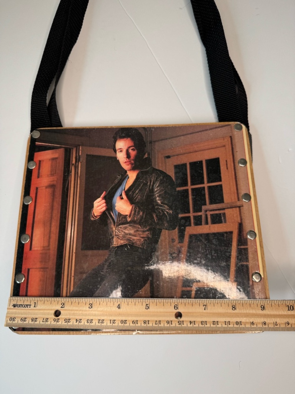 RARE Bruce Springsteen Vintage Vinyl Record Handbag “The River” - Picture 13 of 16